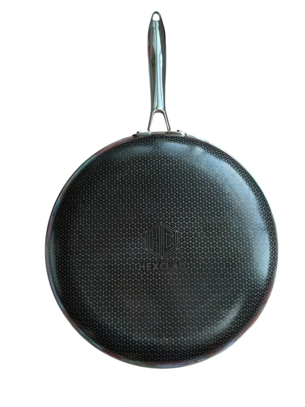 HexClad 12” Hybrid Stainless Steel Nonstick Fry Pan Skillet